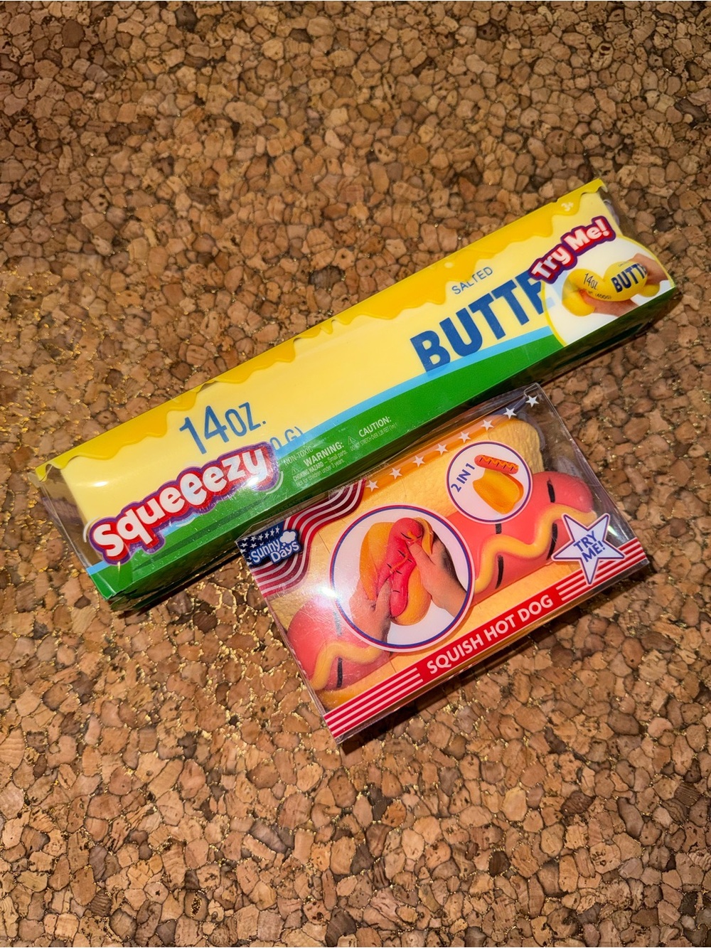 Butter and hot dog Squeeze Toy